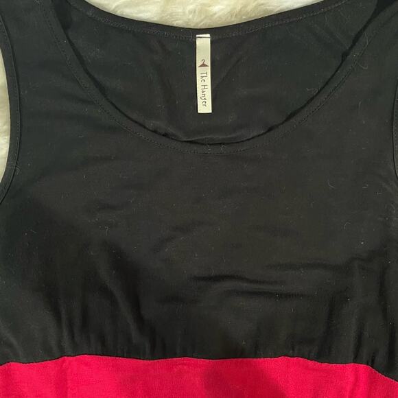 NEW The Hanger Colorblock Striped Chevron Draped Tie Sleeveless Maxi Dress M - Picture 11 of 13